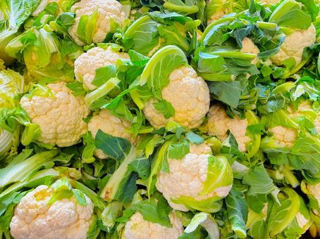カリフラワー カリフラワー カリフラワー,野菜,市場の写真素材