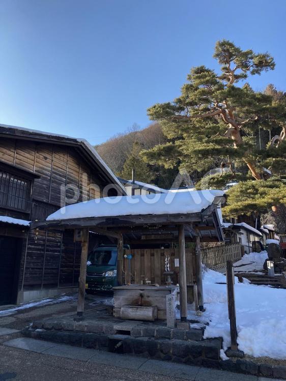長野県塩尻市　奈良井宿 奈良井宿,宿場,宿場町の写真素材