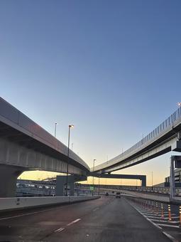 首都高速 道路,風景,ドライブの写真素材