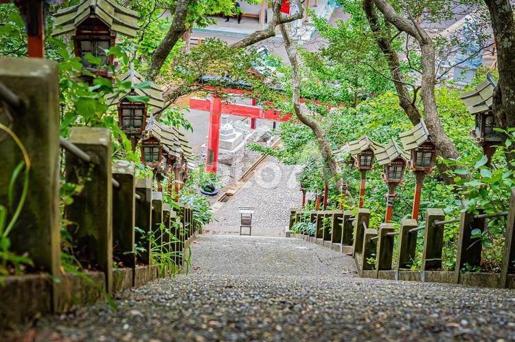 青森県　高山稲荷神社 青森,青森県,港町の写真素材