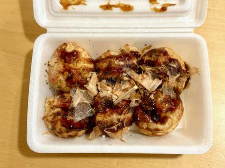 縁日のたこ焼き たこ焼き,発泡スチロール,祭りの写真素材