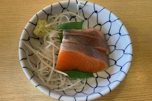 鮭の小鉢 鮭の小鉢 鮭,小鉢,食堂の写真素材