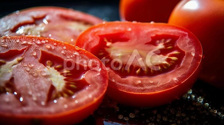 切ったトマト5 トマト,食事,食べ物の写真素材