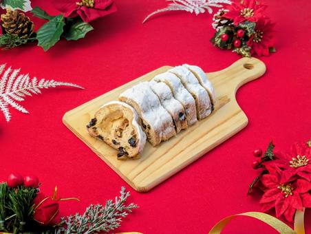 冬イメージ（クリスマス）シュトレン2 クリスマス,クリスマスイブ,冬の写真素材