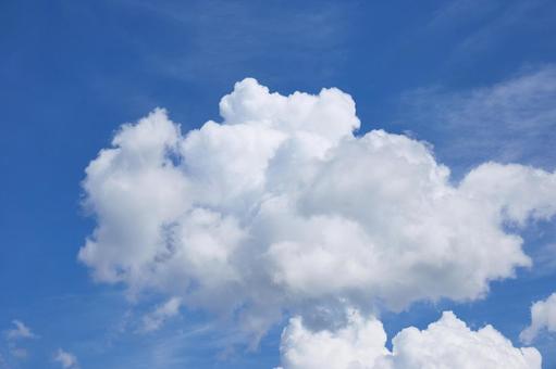 青空と白い雲 青空と白い雲の写真