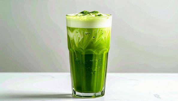 アイス抹茶ラテ アイス抹茶ラテの写真