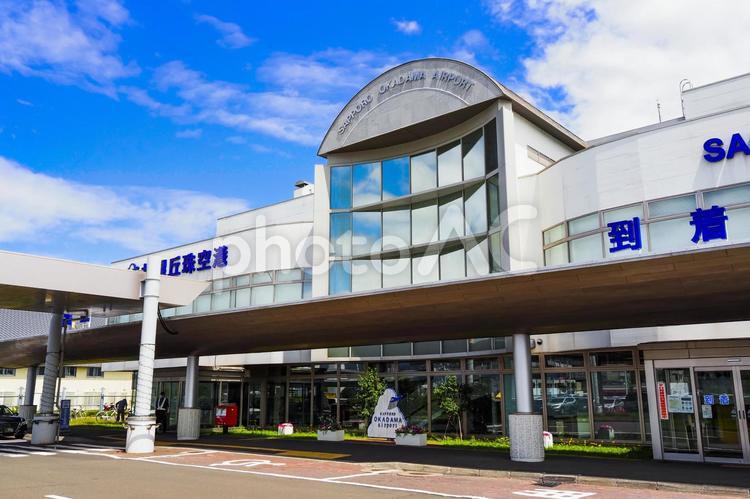 丘珠空港 札幌市 北海道  丘珠,丘珠空港,空港の写真素材
