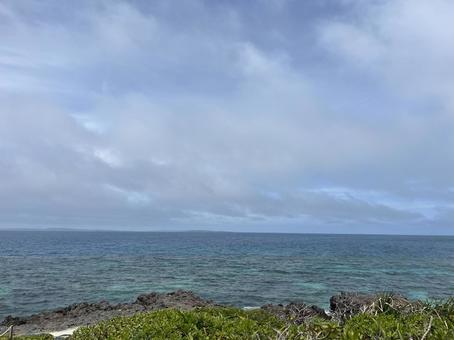 久高島の海と空 久高島の海と空の写真
