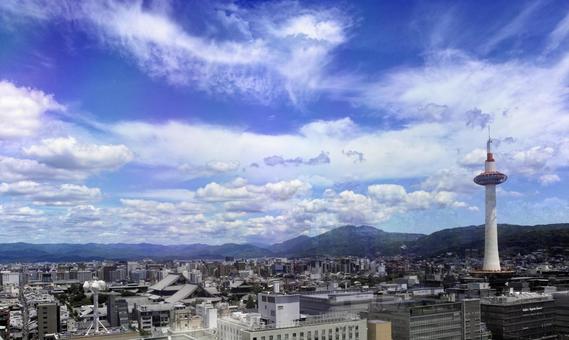 京都駅から北側の風景 京都駅から北側の風景の写真