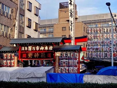 東京風景・鷲神社 鷲神社,お酉様,酉の市の写真素材
