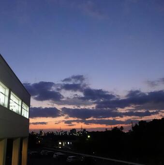 SCHOOL, school, sunset, sky, JPG