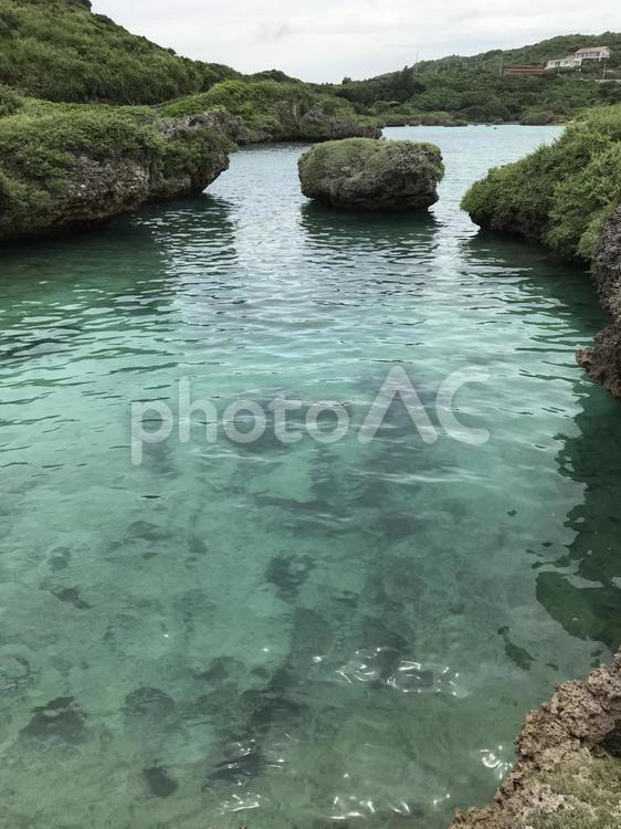 宮古島イムギャ 水域,旅,自然の写真素材