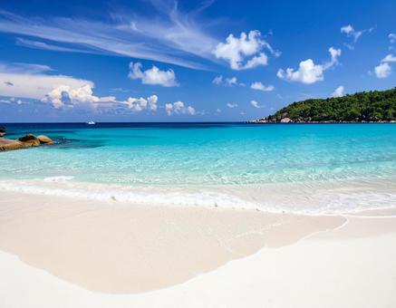 白い砂浜と海2 白い砂浜と海2の写真