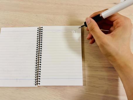 Photo, note, pen, ballpoint pen, 