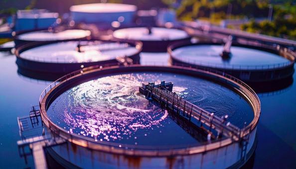 排水処理場 排水処理場の写真