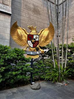 ガルーダパンチャシラ ガルーダパンチャシラ,インドネシア,国章の写真素材