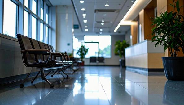 病院の待合室の写真