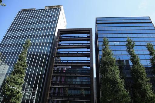 神田　街並み 神田,自然,千代田区の写真素材