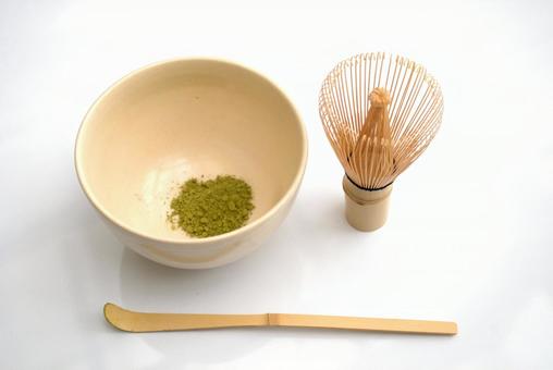 抹茶の粉と茶道具 抹茶,飲み物,ドリンクの写真素材