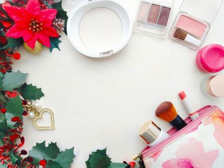 コスメ　クリスマスイメージ クリスマス,クリスマスイメージ,化粧品の写真素材