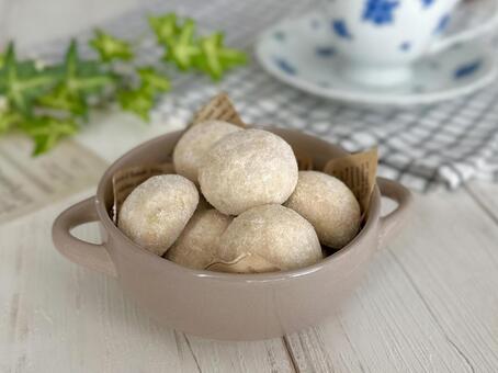 スノーボールクッキー スノーボール,クッキー,焼き菓子の写真素材