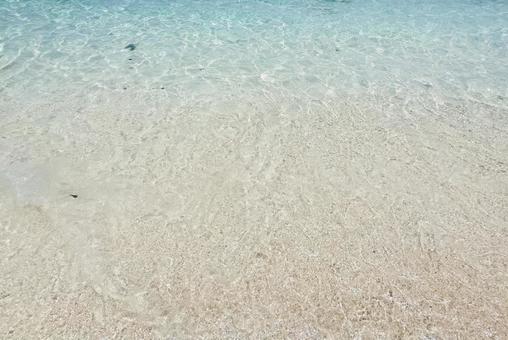浜辺と澄んだ海 海辺,浜辺,波の写真素材
