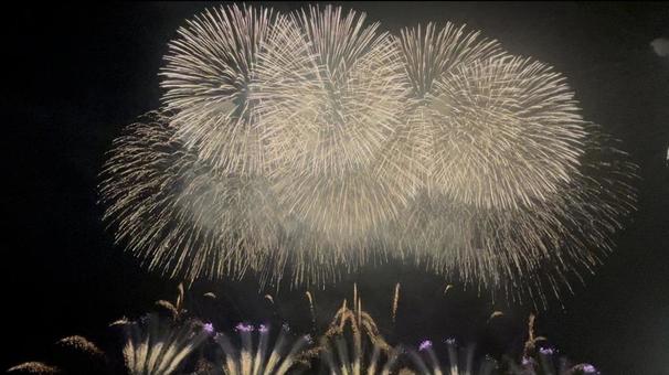 ぎおん柏崎まつり海の花火大会スターマイン ぎおん柏崎まつり海の花火大会スターマインの写真