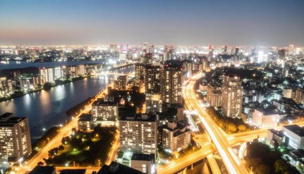 きらびやかな夜景 きらびやかな夜景の写真