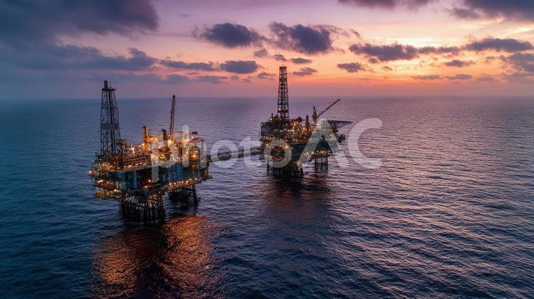 石油採掘プラントのイメージ06 石油,プラント,採掘の写真素材