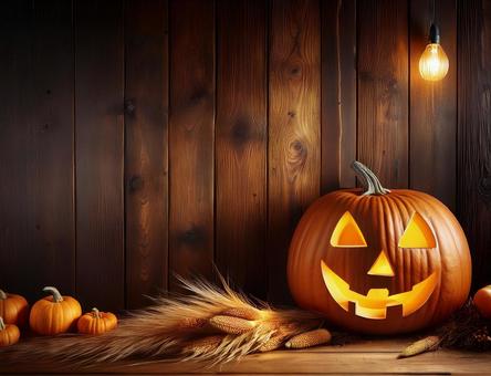 ハロウィンのカボチャのランタン ハロウィンのカボチャのランタンの写真