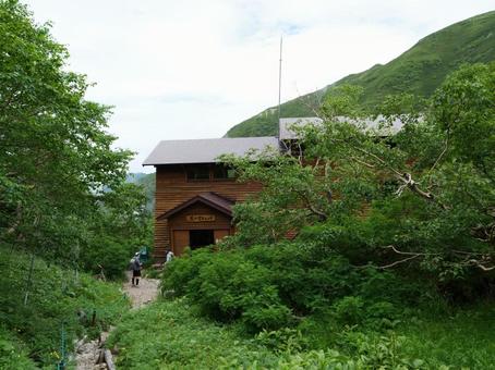 仙丈ヶ岳 馬の背ヒュッテ 仙丈ヶ岳 馬の背ヒュッテ 馬の背ヒュッテ,山小屋,仙丈ケ岳の写真素材