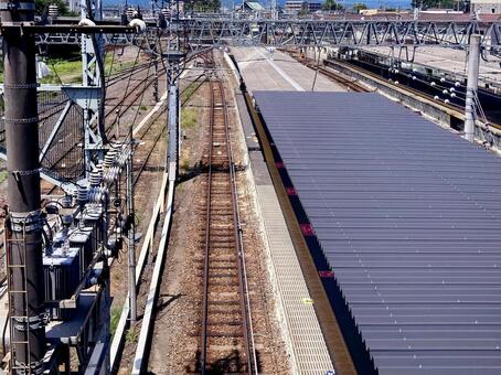 線路 線路,鉄道,鉄の写真素材