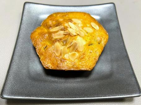 アーモンドケーキ アーモンドケーキ,焼き菓子,手作りの写真素材