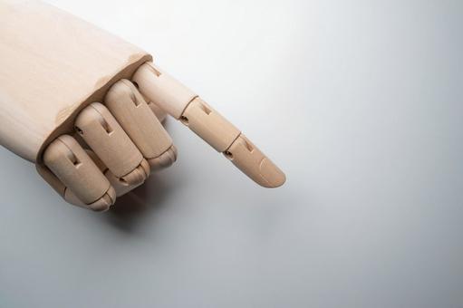 木製の指先を強調した構図 手元,指,木の写真素材