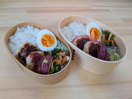 お弁当　わっぱ弁当 弁当,お弁当,曲げわっぱの写真素材
