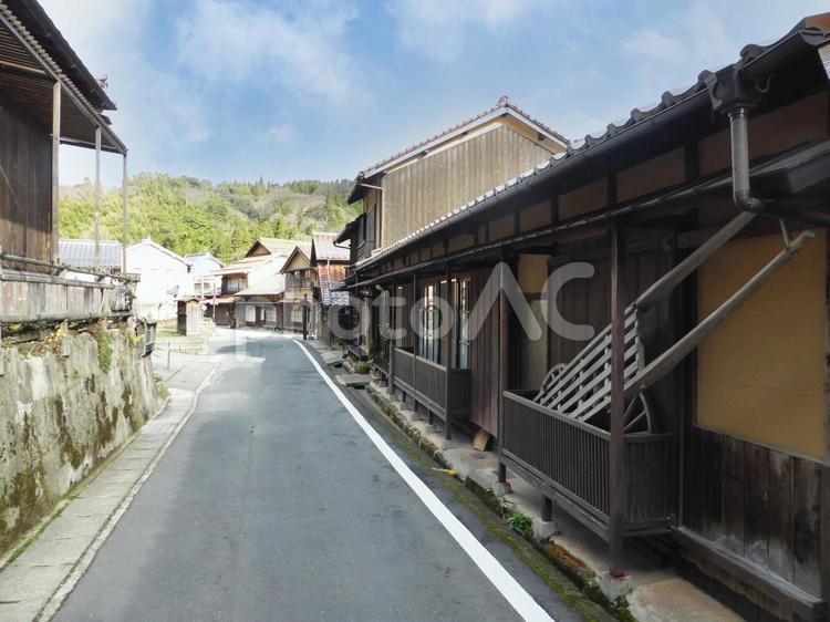 島根　世界遺産　石見銀山　大森の街並み 石見銀山,世界遺産,大森の写真素材