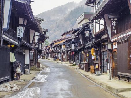 【長野県】塩尻市・中山道 奈良井宿 【長野県】塩尻市・中山道 奈良井宿 奈良井宿,中山道,重要伝統的建造物群保存地区の写真素材