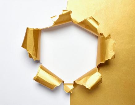金紙の穴01 金紙の穴01の写真