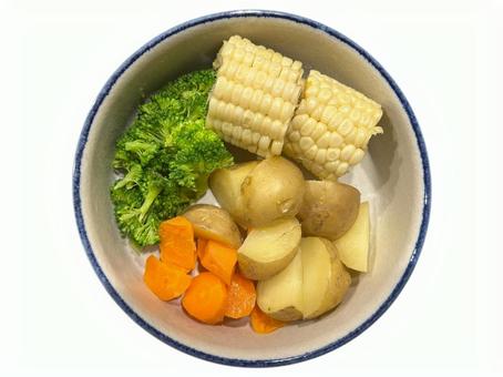 蒸し野菜 蒸し野菜の写真