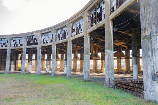 大分県　玖珠町　旧豊後森機関庫 旧豊後森機関庫,豊後森機関庫,大分の写真素材
