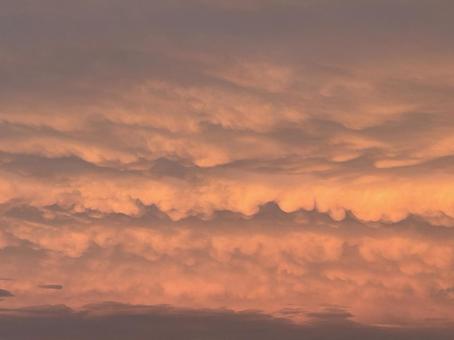 Photo, sunset cloud, sky, sunset, 