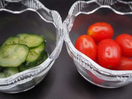 きゅうりとトマト きゅうりとトマトの写真