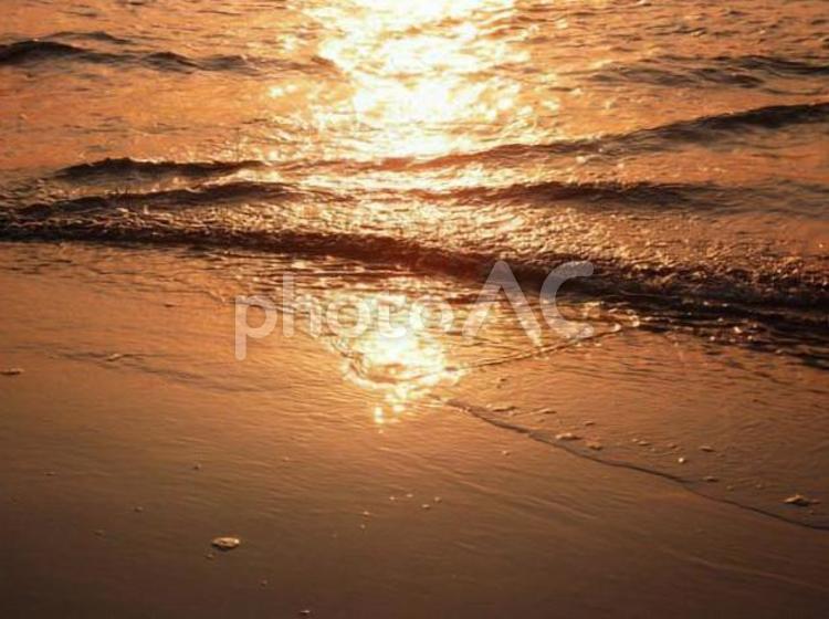 海と夕焼け 夕暮れ,夕焼け,海の写真素材