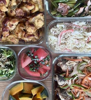 夏の作り置き アップ 夏の作り置き アップ 作り置き,料理,食材の写真素材