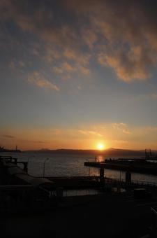 Port at dusk, JPG