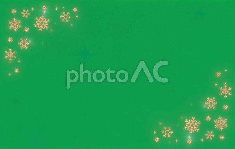 緑の背景にゴールドの飾りのフレーム 緑背景,グリーン,ゴールドの写真素材