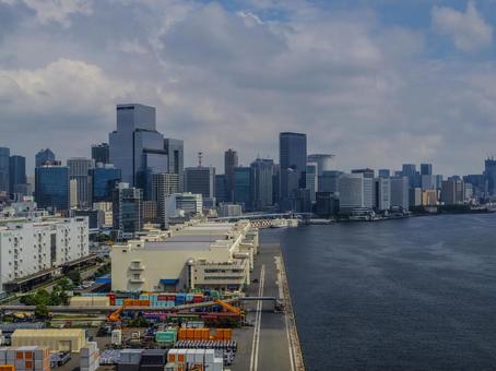 【東京都】港区・品川港 品川港,芝浦,運河の写真素材