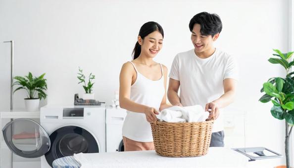 爽やかな日本人カップル 爽やかな日本人カップルの写真
