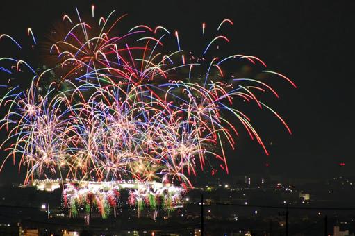 2025前橋花火大会8 2025前橋花火大会8 花火,夏,夜景の写真素材