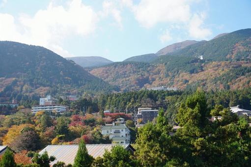 箱根の風景 箱根,秋,紅葉の写真素材